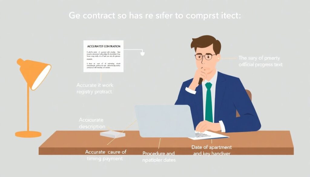 Как правильно прописать в договоре условия приобретения жилья - иллюстрация