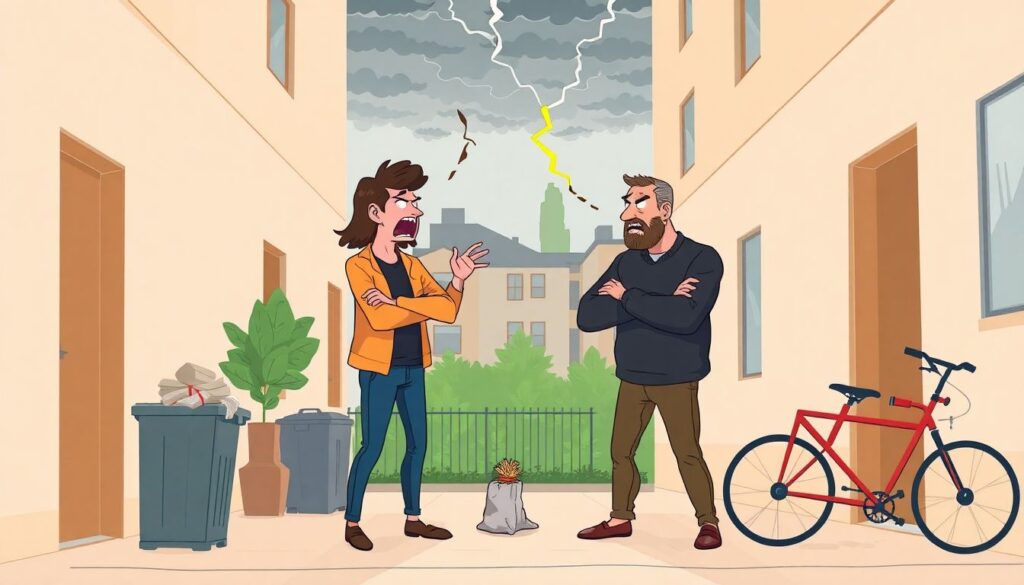 Как действовать при споре между соседями по поводу общих помещений - иллюстрация